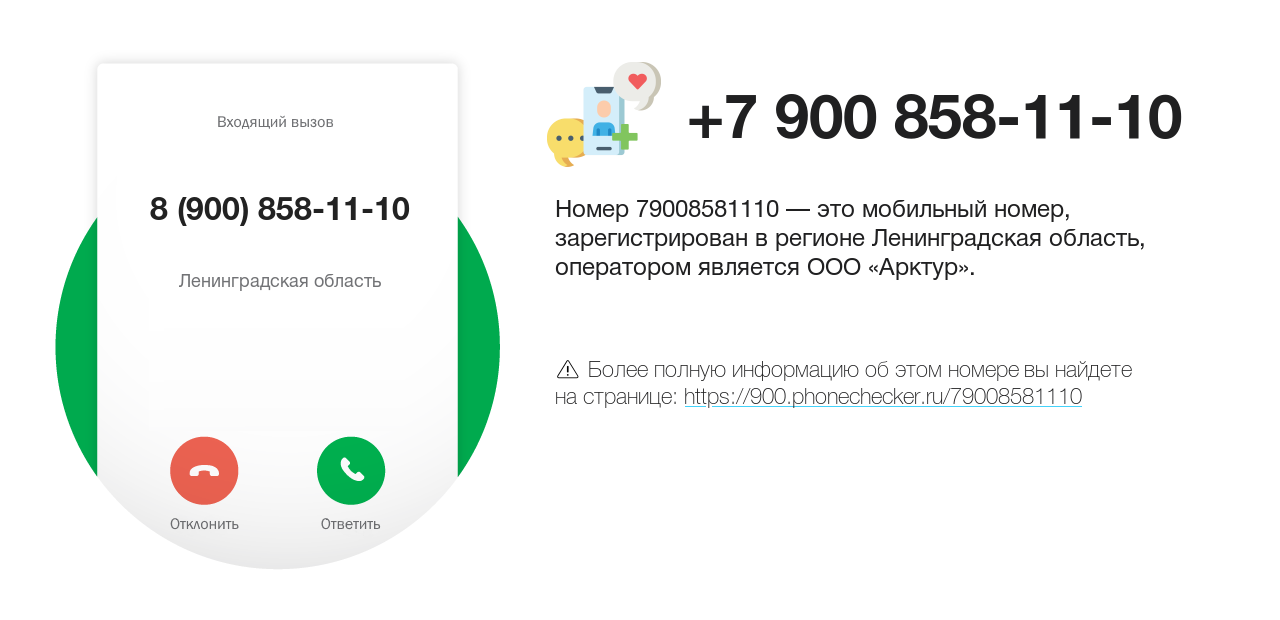 Номер телефона 8 (900) 858-11-10