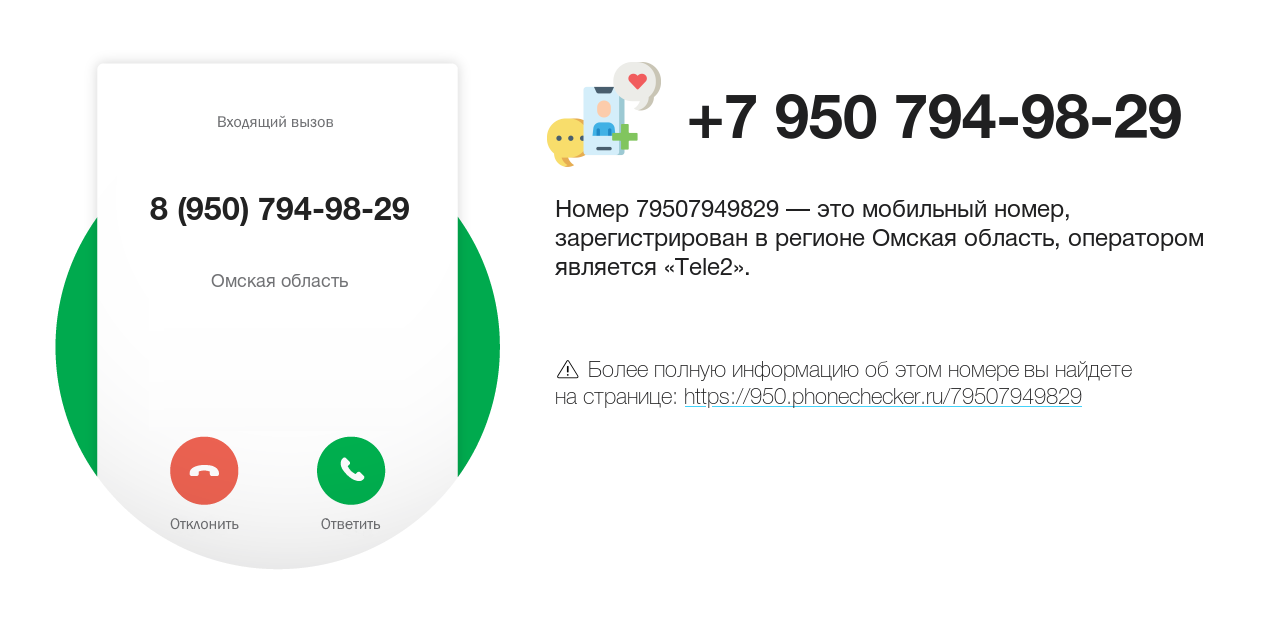 Номер телефона 8 (950) 794-98-29